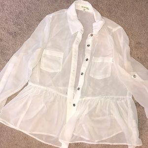 White Sheer Blouse